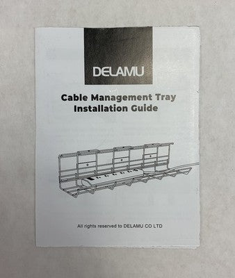 Delamu Under Desk Cable Management Tray 2 Pack