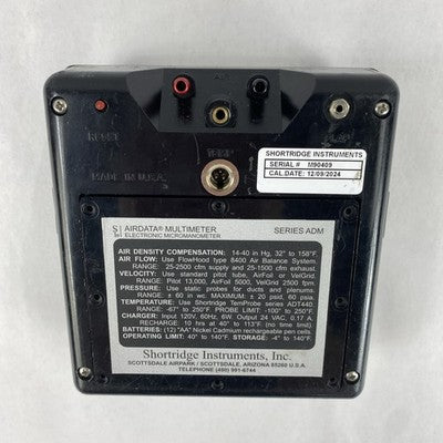 Shortridge ADM-870 Air Data Multimeter Electronic Micromanometer