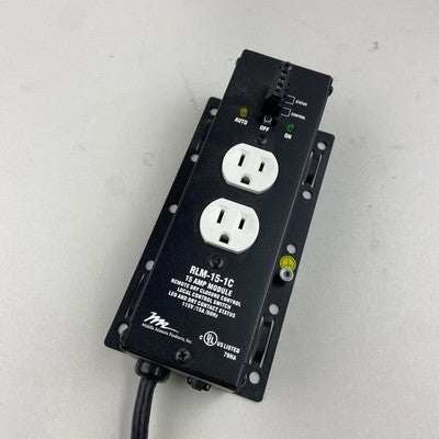 Middle Atlantic RLM-15-1C 20 Amp Power Module Remote 12V DC Control Cut Power