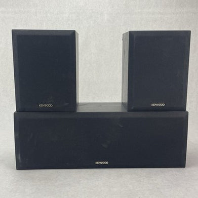 Kenwood CRS-158 Surround Rear Speakers Pair+ Center Speaker EUC