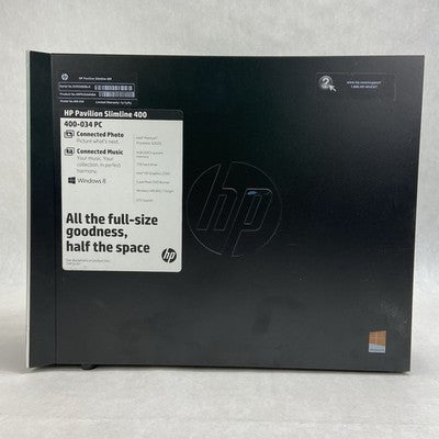 HP Pavilion Slimline 400-034 SFF Intel Pentium G2020 2.9GHz 4GB RAM No HDD No OS