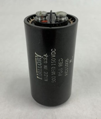 Mallory HC15005 500 MFD 150VDC Capacitor