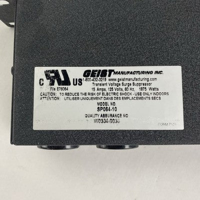 Geist SP064-10 6-Outlet Power Distribution Unit