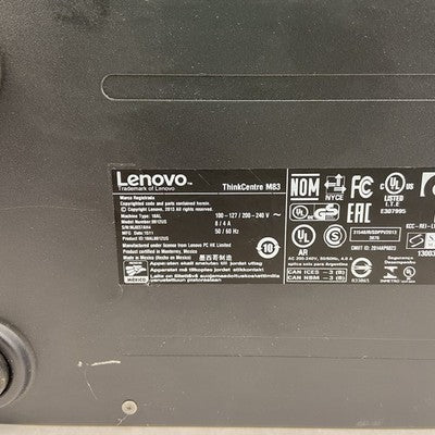 Lenovo ThinkCentre M83 MT Intel Core i7-4790 3.6GHz 8GB RAM No HDD No OS
