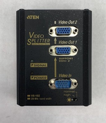 Aten VS-102 2-Port Video Splitter w/ Power Supply (Lot of 5)
