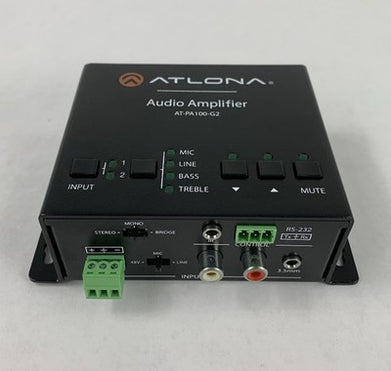 Atlona AT-PA100-G2 Audio Amplifier - No Power Supply