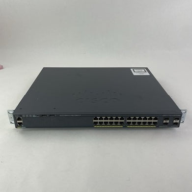 Cisco WS-C2960X-24PS-L  V01 48-Port PoE+ Switch Tested and Reset