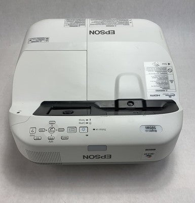 Epson BrightLink 595Wi H599A LCD Lamp Projector 2868 Lamp Hours - No Remote