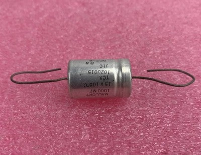 Mallory TCX102U015J1C 1000uF 15VDC Capacitor (Lot of 8)