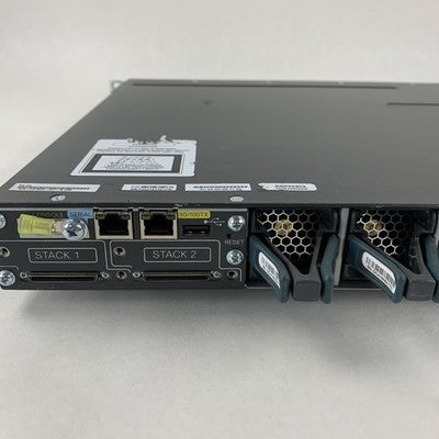 Cisco WS-C3750X-24T-S V02 24-Port Gigabit Ethernet Switch Tested Reset