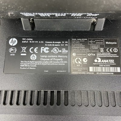 HP Omni 120-1150xt AIO Intel Core i3-2120 3.3GHz 6GB RAM No HDD No OS No AC