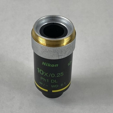 Nikon Microscope Objective 10x/0.25 Ph1 DL ∞/- WD 6.1 Phase Contrast 10x
