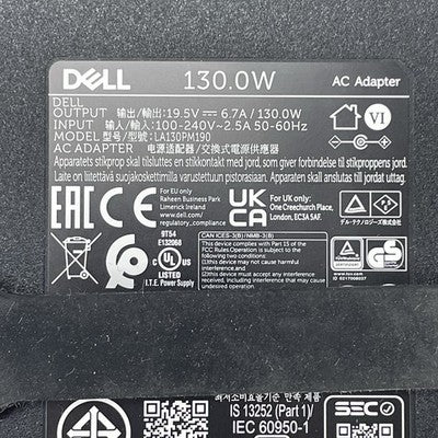 Dell 130W LA130PM190 Adapter Charger Large Barrel Lot of 3