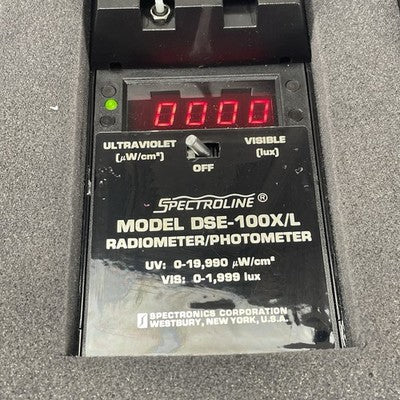 Spectroline Model DSE-100X/L Digital Radiometer/Photometer Tested Not Calibrated