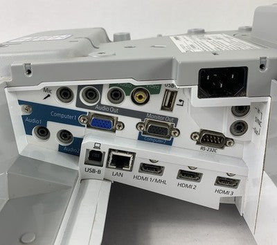 Epson H741A BrightLink 685Wi LCD Projector 2428 Lamp Hours - Missing Port Cover