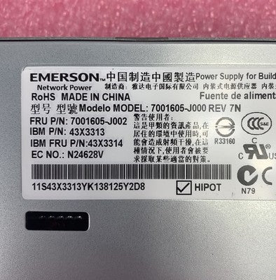 Emerson 7001605-J000 Rev 7N 750W Server Power Supply (Lot of 2)