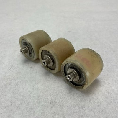 Polyurethane Rollers with Bearings Lot of 3