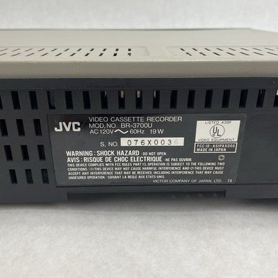 JVC BR-3700U VHS Player/Recorder