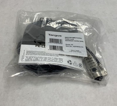 Targus DEFCON MINI 60 ASP66GLX-S Combo Cable Lock