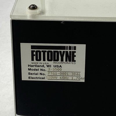 Fotodyne 3-3500 Foto Prep Transilluminator