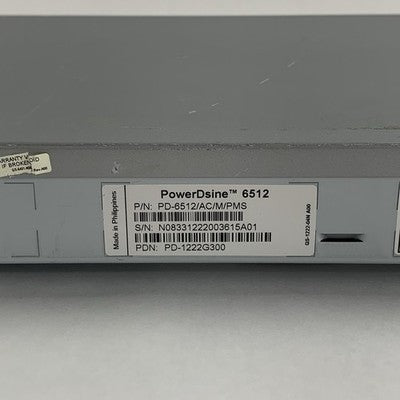 PowerDsine 6512 PD-6512/AC/M/PMS PD-1222G300 12 Port 10/100 Managed Switch