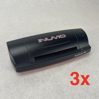 INUVIO Ecoscan i6D Duplex ID Card Scanner Lot of 3 Untested No USB Cord