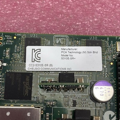 IBM Chelsio S310E-SR+ 10 Gigabit Ethernet-SR PCIE Adapter Card (Lot of 2)