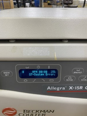 Beckman Coulter Allegra X-15R Refrigerated Centrifuge - S7 Sytem Error