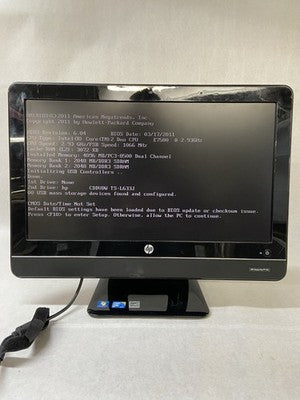 HP Omni Pro 110 AIO Intel Core 2 Duo E7500 2.93GHz 4GB RAM No HDD No OS