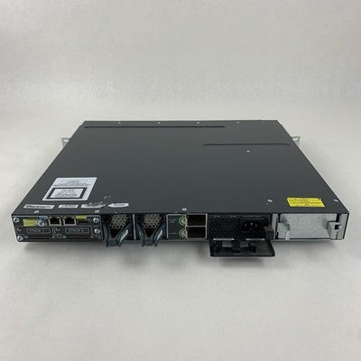 Cisco WS-C3750X-24P-S V02 24 Port PoE Gigabit Switch Tested Reset