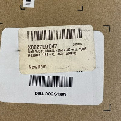 Dell WD15 K17A Docking Staion W/ AC Adapter Sealed Open Box