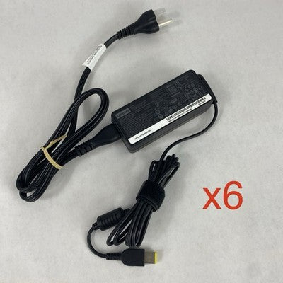 Lenovo A19-065N2A 65W 20V 3.25A Yellow Square Tip Charger AC Adapter Lot of 6