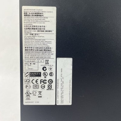 HP Compaq 4000 Pro SFF Celeron E3400 2.60 GHz 4 GB RAM No HDD/OS