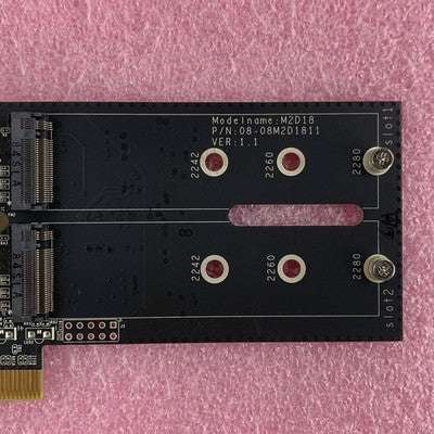 Synology M2D18 08-08M2D1811 Dual M.2 SSD Adapter Card
