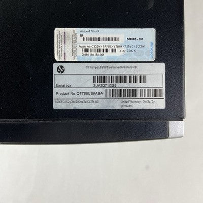 HP Compaq 8200 Elite MT Intel Core i5-2400 3.1GHz 4GB RAM No HDD No OS Radeon C2