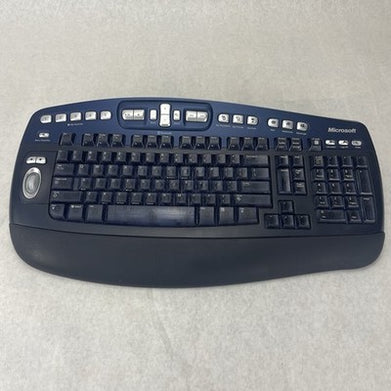Microsoft Keyboard Elite for Bluetooth 1002 WUT0380 Blue Multimedia Tested