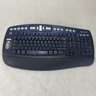 Microsoft Keyboard Elite for Bluetooth 1002 WUT0380 Blue Multimedia Tested