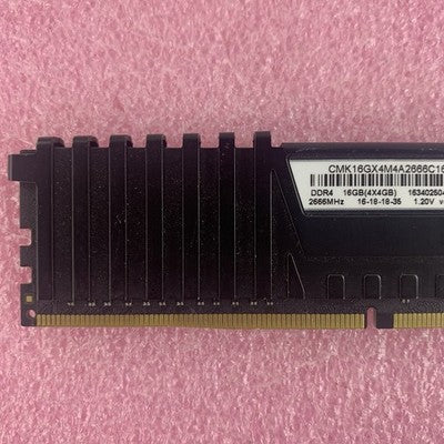 Corsair CMK16GX4M4A2666C16 Vengeance LPX 4 GB 1x4GB RAM DDR4 2666MHz Lot of 6x