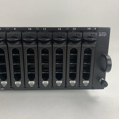 Dell PowerVault MD3000i AMP01 Storage Array 15x Cad 2x PSUs No HDDs/Controllers