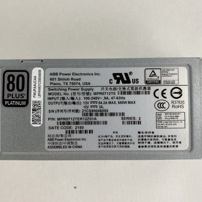 ABB Power Electronics MPR0712TE Switching Power Supply no Power Cord Lot of 2