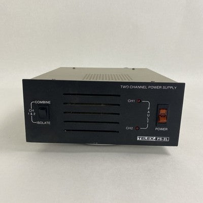 Telex PS-2L Two Channel Power Supply Power Tested