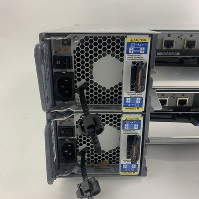 NetApp DS4243 NAJ‑0801 4U 24‑Bay Disk Shelf Chassis 2x IOM3 4x PSUs No HDDs