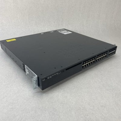 Cisco Catalyst WS-C3650-24PS-S V01 24-Port PoE+ 4x1G  1x PSU AC - Tested Reset