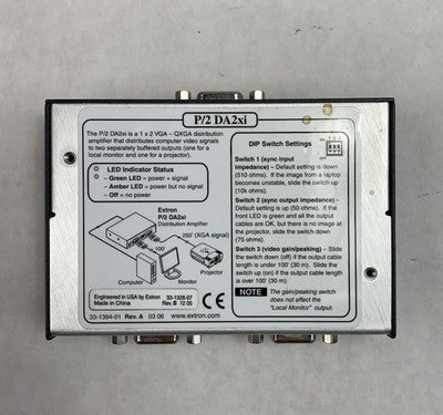 Extron Versa Tools P/2 DA2xi Distribution Amplifier