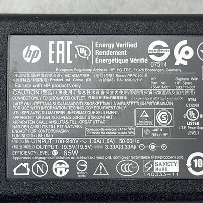 HP PPP019L-S AC ADAPTER Power Charger 19.5V 3.33A Lot of 10