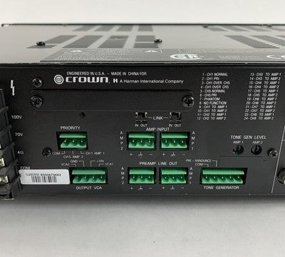 Crown 280MA Mixer / Amplifier - Bad #3 Volume Input Control Parts or Repair