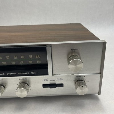 Sansui 331 Stereo Receiver Amplifier Analog Tuner AM/FM Radio Amp Tested