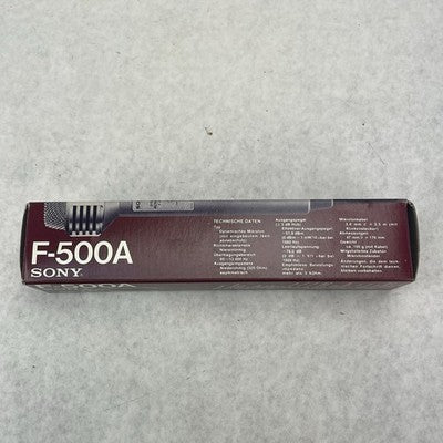 Sony Model F-500/ 500A/ 500S Dynamic Microphone Service Manual