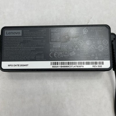 Lenovo  Model PA-1650-74 65 watt AC Adapter/Charger with Power Cord Lot of 5