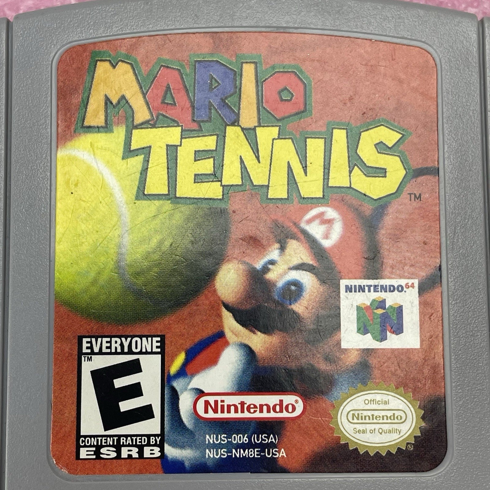 Nintendo Mario Tennis N64 Game Cartridge 2000 Authentic OEM Untested2